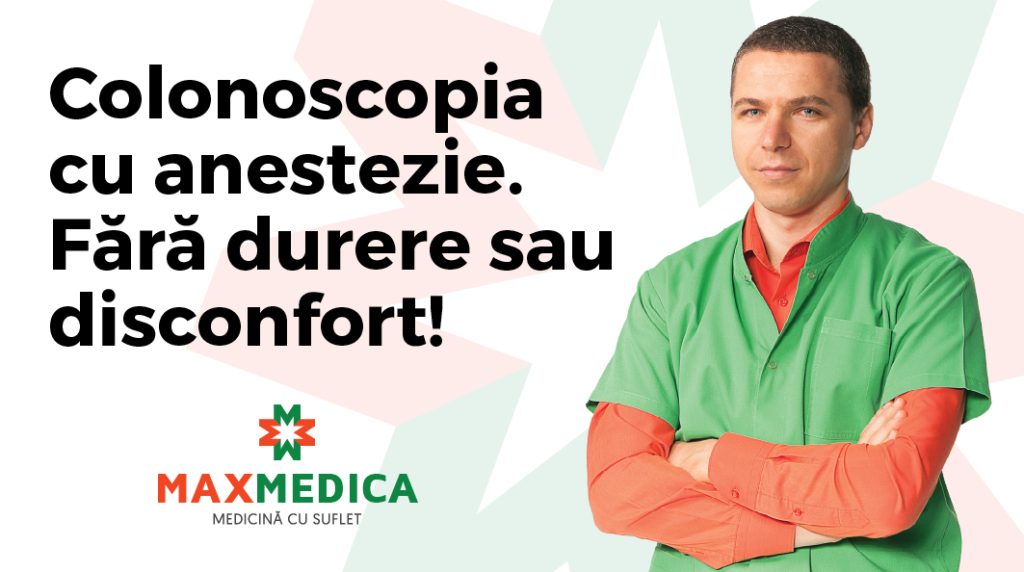 Endoscopia si colonoscopia cu anestezie.